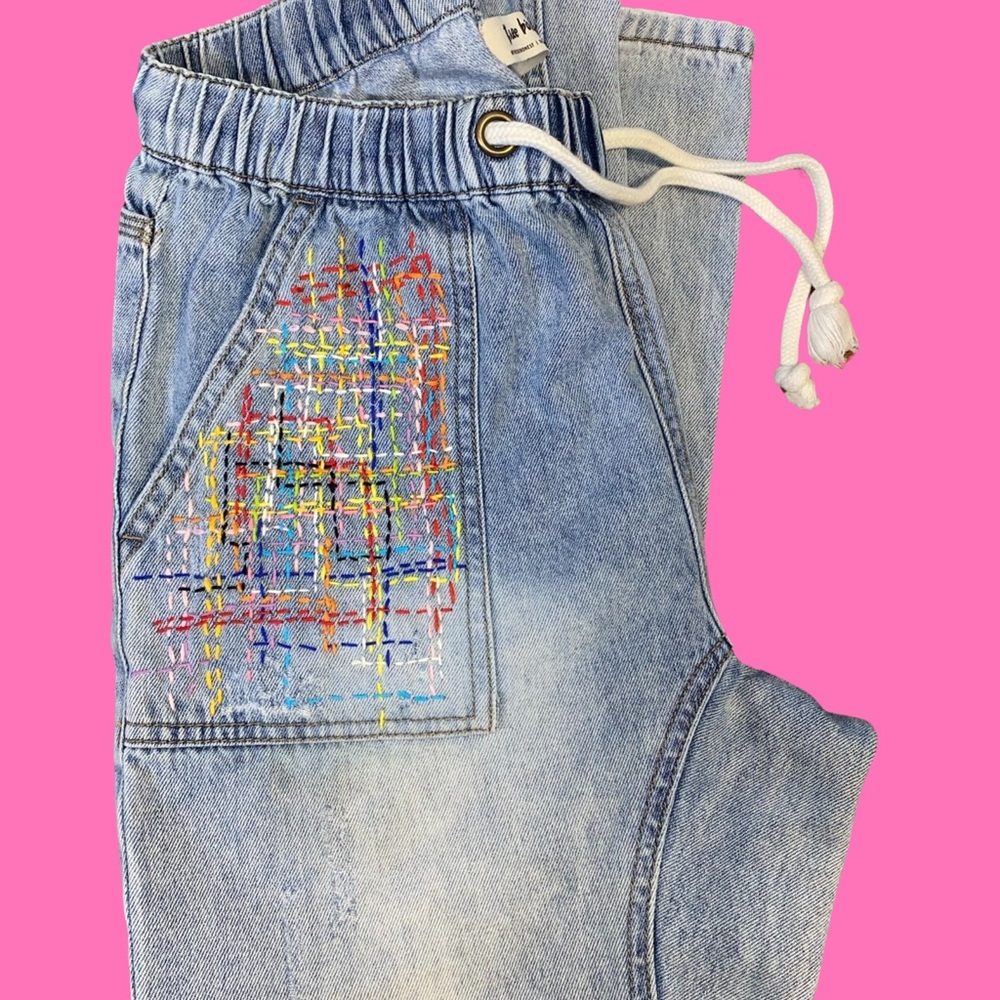 Customized Three Bird Nest jeans Small